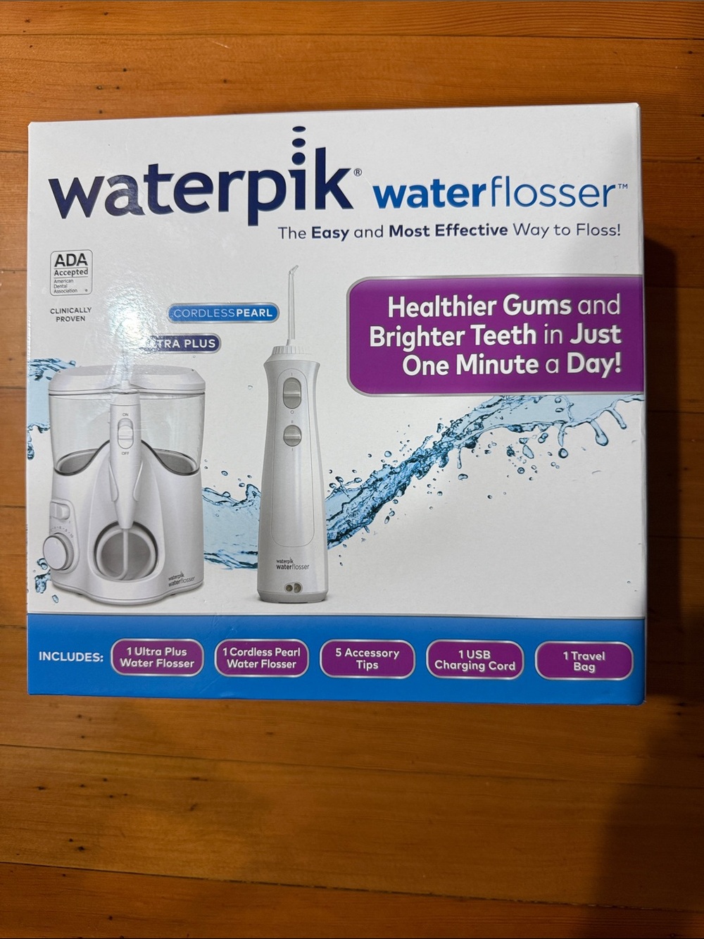 New! Waterpik ultra plus and cordless pearl set